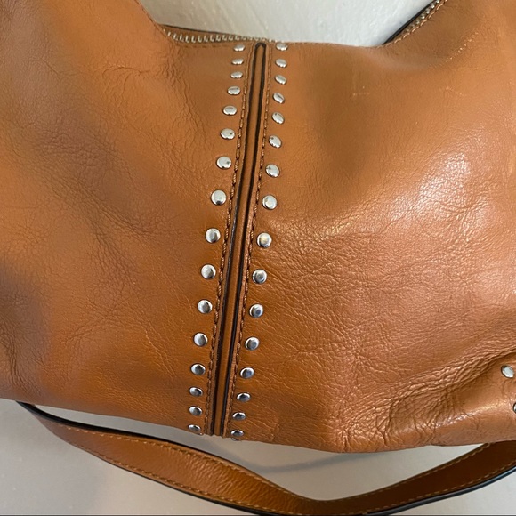 Michael Kors Leather Crossbody Satchel - Picture 6 of 14